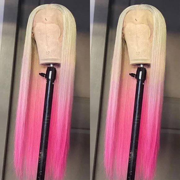 Pink Blonde Lace Front Wig